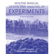 Minitab Manual Design and Analysis of Experiments