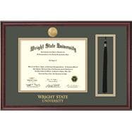 Wright State Classic Diploma Frame with Tassel Opening