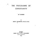 The Programme of Christianity, an Address