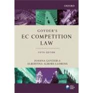 Goyder's EC Competition Law
