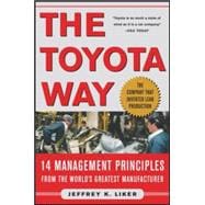 The Toyota Way 14 Management Principles from the World's Greatest Manufacturer