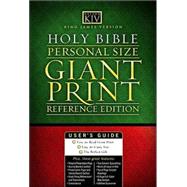 Holy Bible: King James Version, Bonded Leather, Black & Mauve, Personal Size, Giant Print Reference Edition