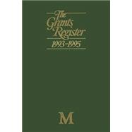 The Grants Register 1993–1995