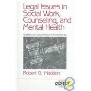 Legal Issues in Social Work, Counseling, and Mental Health Vol. 36 : Guidelines for Clinical Practice in Psychotherapy