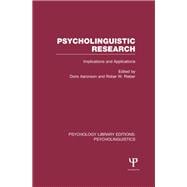 Psycholinguistic Research (PLE: Psycholinguistics): Implications and applications