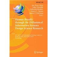 Human Benefit Through the Diffusion of Information Systems Design Science Research