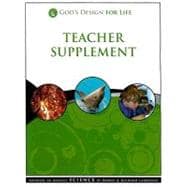 God's Design for Life Teacher Supplement: Answers in Genesis Science [With CDROM]