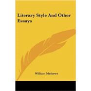 Literary Style and Other Essays