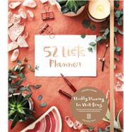 52 Lists Planner Undated 12-month Monthly/Weekly Spiralbound Planner with Pocket  (Coral Crystal) Includes Prompts for Well-Being, Reflection, Personal Growth, and Daily Gratitude