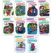 Miss Mallard Mysteries Collected Set Texas Trail to Calamity; Dig to Disaster; Stairway to Doom; Express Train to Trouble; Bicycle to Treachery; Gondola to Danger; Surfboard to Peril; Taxi to Intrigue; Cable Car to Catastrophe; Dogsled to Dread (QUIX Books)