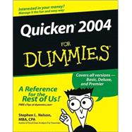 Quicken 2004 For Dummies