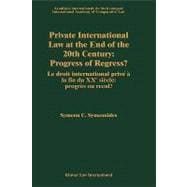Private International Law at the End of the 20th Century