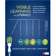 Visible Learning for Literacy, Grades K-12