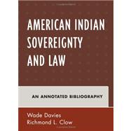 American Indian Sovereignty and Law An Annotated Bibliography
