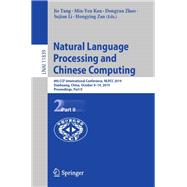 Natural Language Processing and Chinese Computing