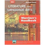 Literature & Language Arts Second Course Grade 8 book cover, ISBN 9780030992360