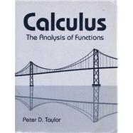 Calculus : The Analysis of Functions