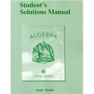 Student Solutions Manual for Elementary & Intermediate Algebra for College Students
