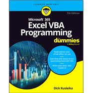 Microsoft 365 Excel VBA Programming For Dummies