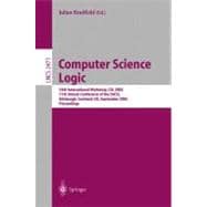 Computer Science Logic: 16th International Workshop, Csl 2002, 11th Annual Conference of the Eacsl, Edinburgh, Scotland, Uk, September 2002 : Proceedings