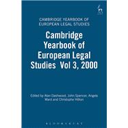 Cambridge Yearbook of European Legal Studies Volume 3, 2000