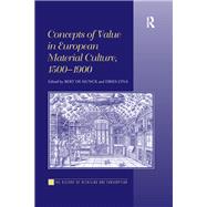 Concepts of Value in European Material Culture, 1500-1900