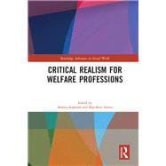 Critical Realism for Welfare Professions book cover, ISBN 9780367352417