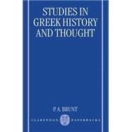 Studies in Greek History and Thought