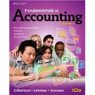 Bundle: Fundamentals of Accounting: Course 1, 10th + Working Papers + Aplia Online Working Papers, 2 terms (12 months) Printed Access Card