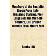 Members of the Socialist Group from Italy : Massimo D'alema, Pier Luigi Bersani, Michele Santoro, Lilli Gruber, Claudio Fava, Mauro Zani