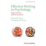 Effective Writing in Psychology Papers, Posters, and Presentations,9780470672440