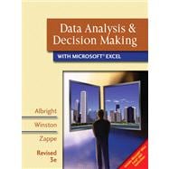 Data Analysis and Decision Making with Microsoft Excel, Revised (with CD-ROM and Decision Tools and Statistic Tools Suite)