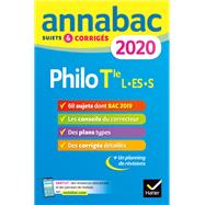 Annales Annabac 2020 Philosophie Tle L, ES, S