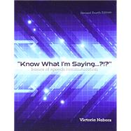 Know What I'm Saying...?!? Basics of Speech Communication