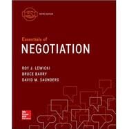 Essentials of Negotiation