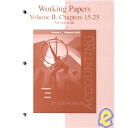 Working Papers for  Intermediate Accounting, Volume II, Chapters 15-25