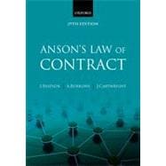 Anson's Law of Contract