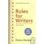 Rules for Writers 6e with 2009 MLA Update & Research and Documentation in the Electronic Age with 2009 MLA Update & MLA Quick Reference Card