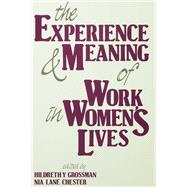 The Experience and Meaning of Work in Women's Lives