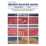Belwin Master Solos Vol. 1 : Trombone - Piano (Easy)