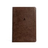 CSB Personal Size Giant Print Bible, Brown LeatherTouch, Indexed