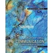 Interpersonal Communication and Human Relationships,9781792422492