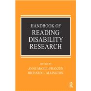 Handbook of Reading Disability Research