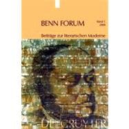 Benn Forum, Beitrage Zur Literarischen Moderne 2008/2009