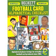 Beckett Football Card Alphabetical Checklist
