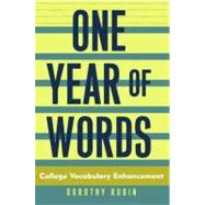 One Year of Words College Vocabulary Enhancement