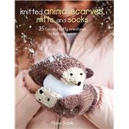 Knitted animal scarves, gloves and socks