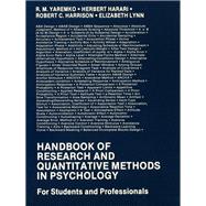 Handbook of Research and Quantitative Methods in Psychology: For Students and Professionals