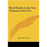 Word Studies in the New Testament