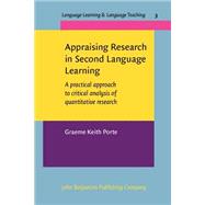Appraising Research in Second Language Learning